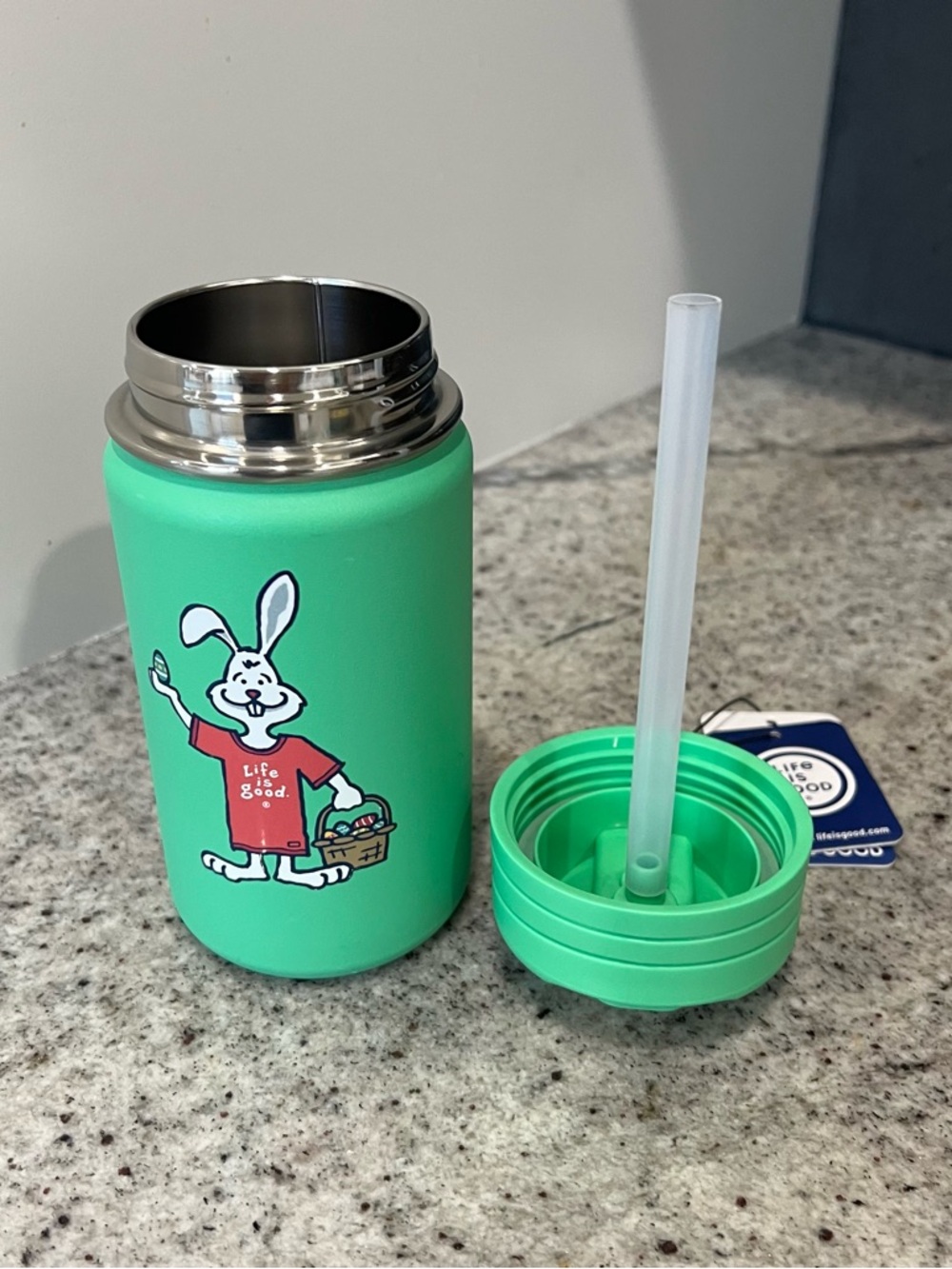 NWT Life Is Good Kids Easter Thermos - Picture 6 of 6